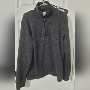 Old Navy quarter zip fleece mens size large charcoal color like new